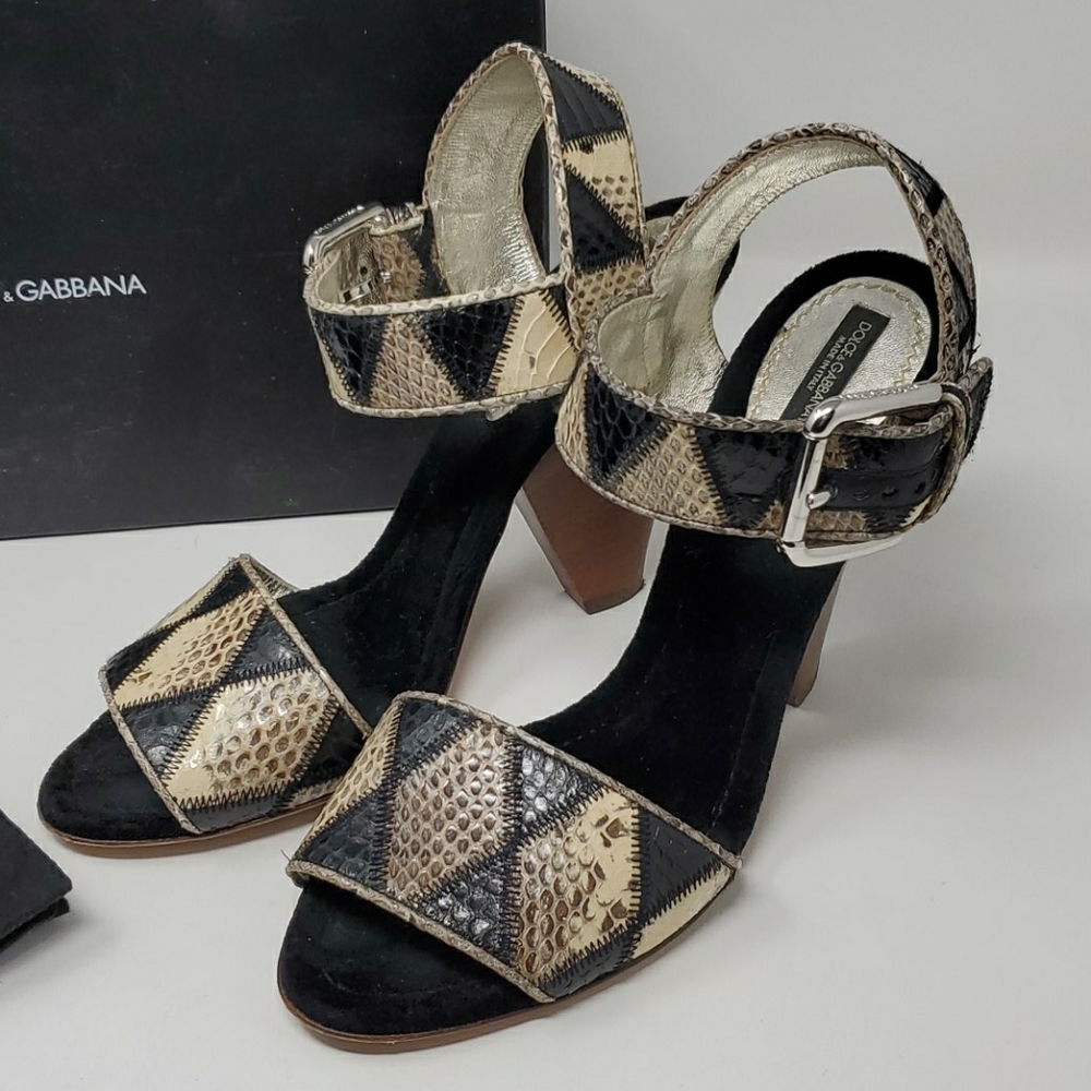 DOLCE & GABBANA Python Snake Skin Heels